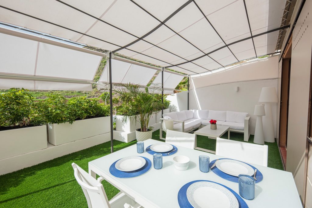 foto salon y cocina foto terraza completa